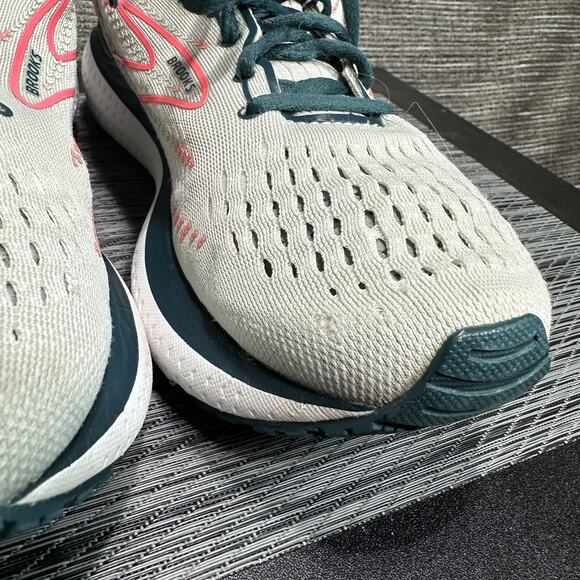 Brooks Glycerin 19 Womens Size 9.5 Gray White Pink Athletic Running Shoes - Picture 6 of 16